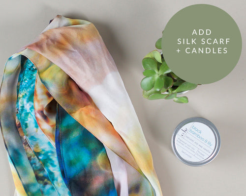 Silk Scarf & Candles